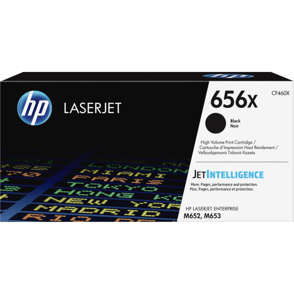 HP 656X Black High Yield Toner Cartridge, Prints Up to 27,000 Pages (CF460X) | Quill