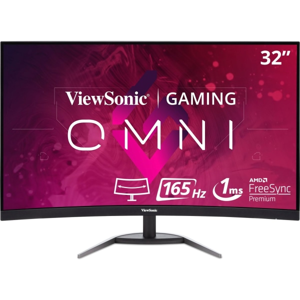 ViewSonic VX3268-PC-MHD 31.5” 1080p LED LCD Curved Gaming Monitor with FreeSync