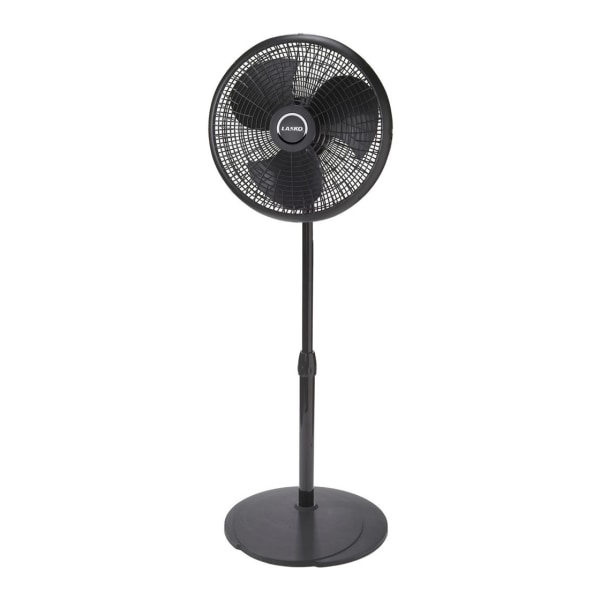 Adjustable Pedestal Fan - 406mm Diameter - Oscillating - Black - Lasko 2527