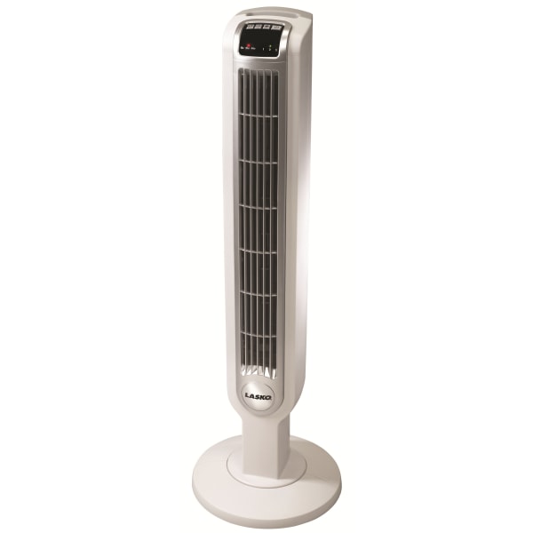 Lasko 36  3-Speed Oscillating Tower Fan with Timer and Remote Control  White  2510  New