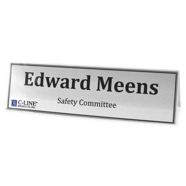 UPC 038944875972 product image for C-Line Heavyweight Rigid Plastic Name Tent Holder - Medium Size, 2-1/2 x 8-1/2,  | upcitemdb.com