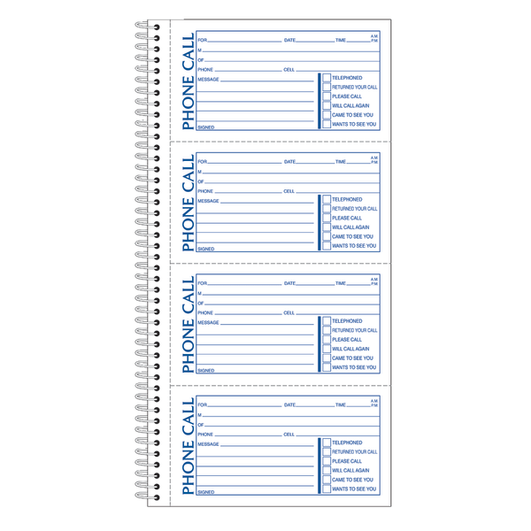 Photos - Accessory Adams � Spiral Bound Phone Message Book, 11" x 5 1/2", Book Of 400 Messages SC1154D 