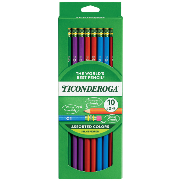 UPC 072067139320 product image for Ticonderoga® Pencils, #2 Soft Lead, Assorted Barrel Colors, Box Of 10 | upcitemdb.com