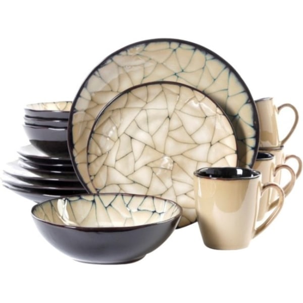 UPC 085081864499 product image for Gibson Zambezi 16 Pc. DW Set - Dinner Plate, Dessert Plate, Soup Bowl, Mug - Sto | upcitemdb.com