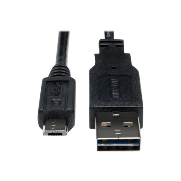 Tripp Lite 6ft USB 2.0 Hi-Speed Universal Reversible Cable M to Micro-USB M - (Reversible A to 5Pin Micro B M/M) 6-ft.