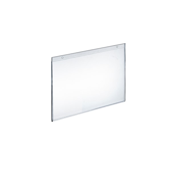 Azar Hanging Sign Holder, 10 x 8, Horizontal, Wall Mounted, Clear, Acrylic, 10/Pack (162719) | Quill
