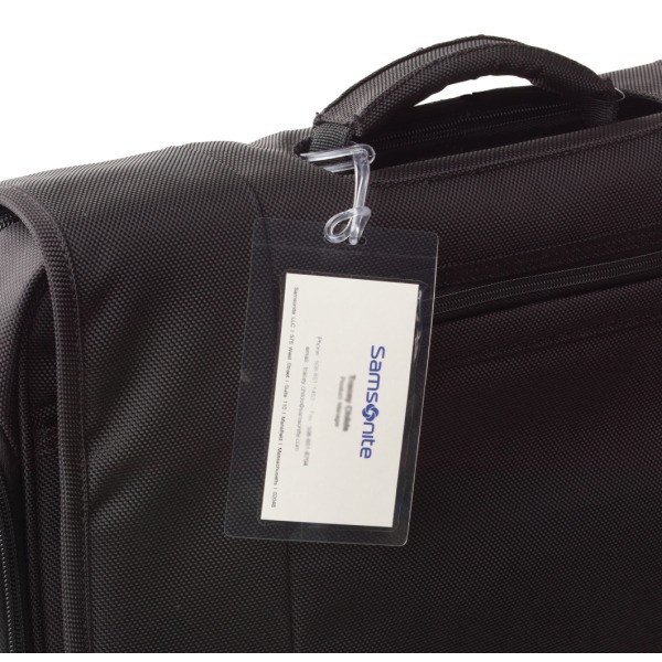 Samsonite® ID Tags, Self-Laminating, Clear, Pack Of 3