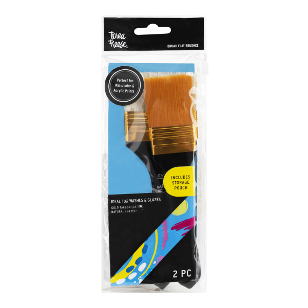 Brea Reese Broad Flat Paintbrush Set, Black -  33818