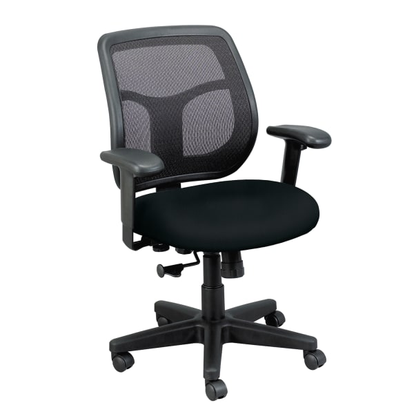 WorkPro® Apollo MT9400 Ergonomic Low-Back Task Chair With Antimicrobial Vinyl, Black