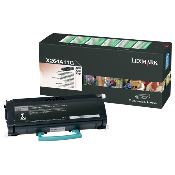 Lexmark&trade; X264A11G Return Program Black Toner Cartridge LEXX264A11G