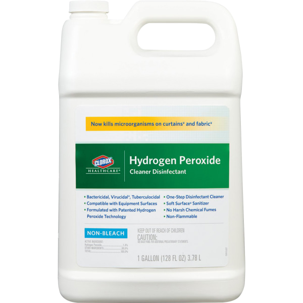 Clorox Healthcare Hydrogen Peroxide Cleaner Disinfectant Refill, 128 Ounces (B00LES496S) Box Of 4- pack