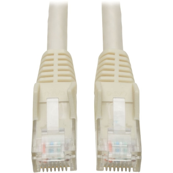 Photos - Ethernet Cable TrippLite Tripp Lite 15ft Cat6 Gigabit Snagless Molded Patch Cable RJ45 M/M White 15' - 15 ft Category 6 Network Cable for Network Dev 