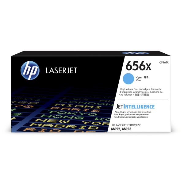 HP 656X Cyan High Yield Toner Cartridge, Prints Up to 22,000 Pages (CF461X) | Quill
