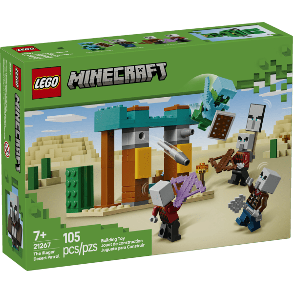 LEGO The Illager Desert Patrol Building Blocks, Multicolor, Set Of 105 Pieces