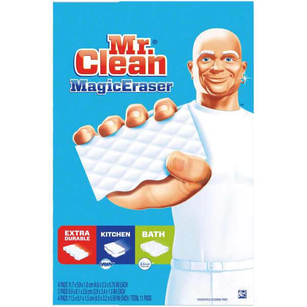UPC 037000755555 product image for Mr. Clean� Magic Eraser Household Cleaning Pads, Pack Of 11 Pads | upcitemdb.com