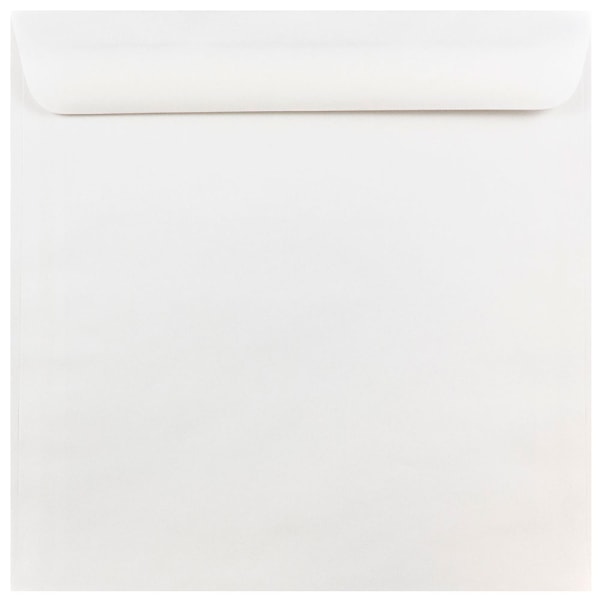 JAM 10 x 10 Large Square Invitation Envelopes  White  500 pack