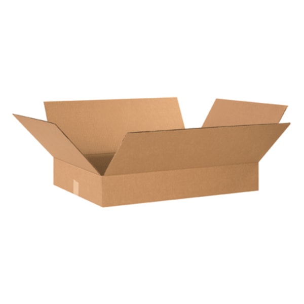Partners Brand Flat Corrugated Boxes 24 x 20 x 4 Bundle of 20