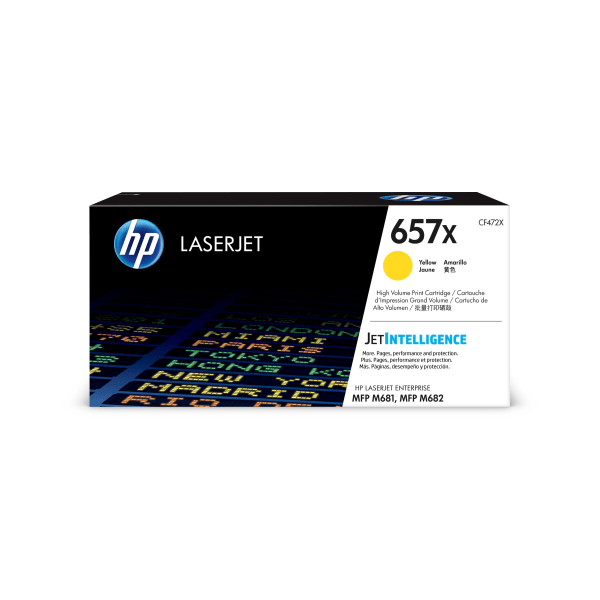 HP 657X Yellow High Yield Toner Cartridge, Prints Up to 23,000 Pages (CF472X) | Quill