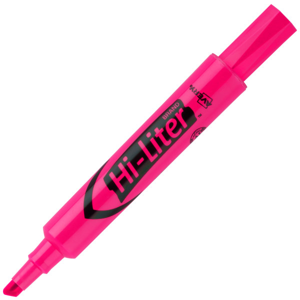 Avery Hi-Liter Desk-Style Highlighter  Fluorescent Pink (24010)