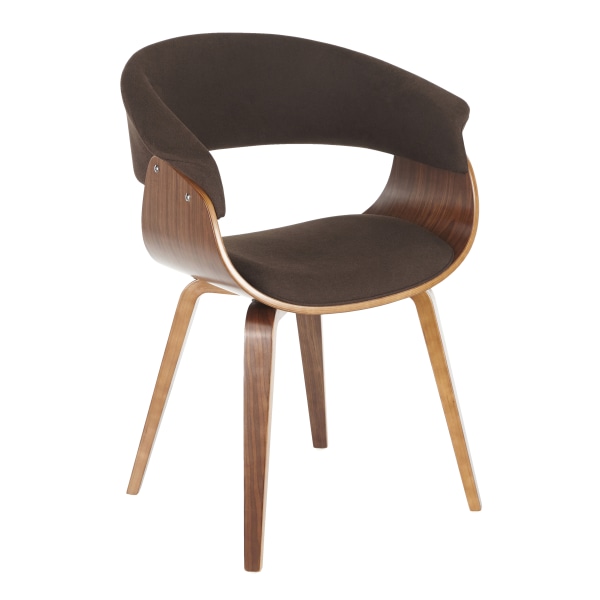 Photos - Chair LumiSource Vintage Mod , Walnut/Espresso CH-VMONL WL+E
