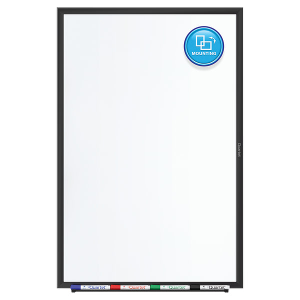 Quartet® Classic Magnetic Dry-Erase Whiteboard, 48"" x 36"", Aluminum Frame With Black Finish -  SM534B