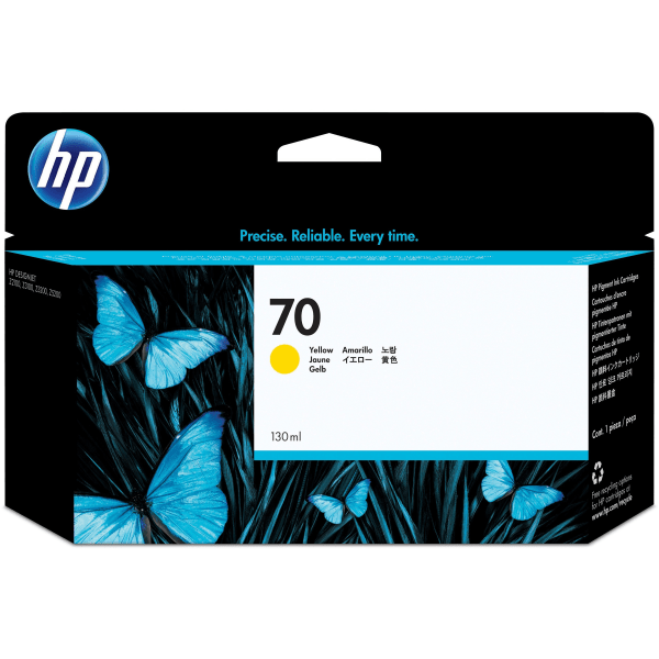HP 70 Yellow Ink Cartridge, C9454A