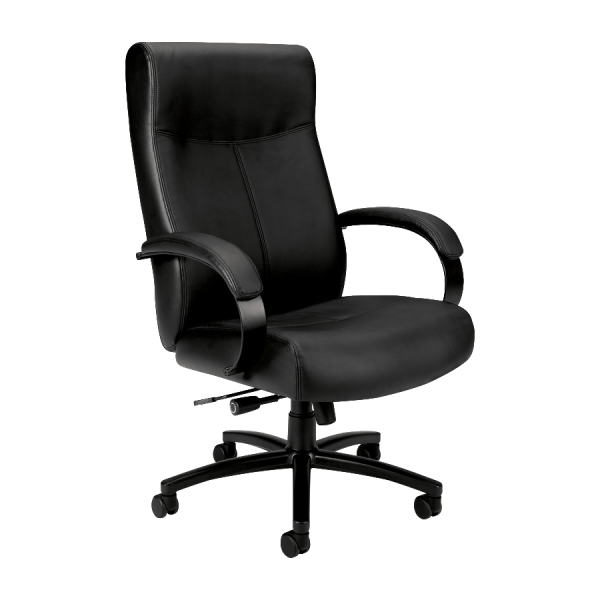 HON® Validate™ Big & Tall Ergonomic Bonded Leather High-Back Chair, Black -  Basyx By HON, VL685SB11