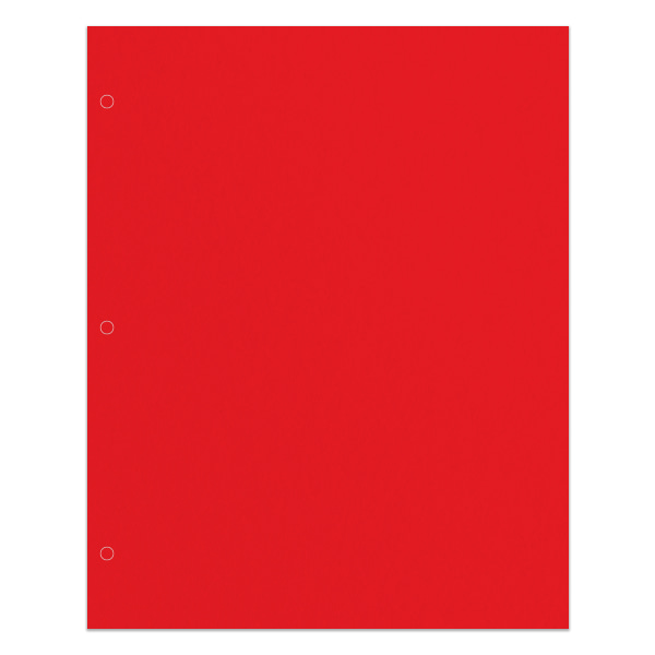Office Depot? Brand 2-Pocket School-Grade Paper Folder, Letter Size, Red