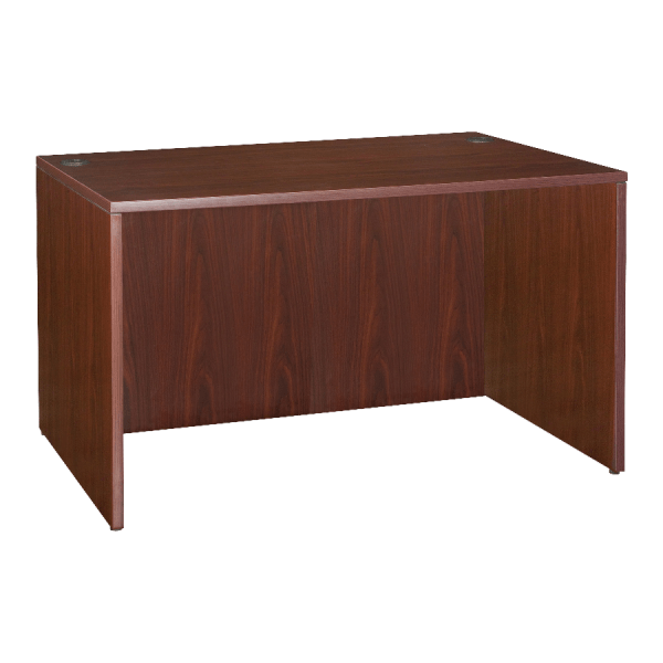 Lorell Essentials Series Rectangular Desk Shell, Mahogany (LLR69375) | Quill