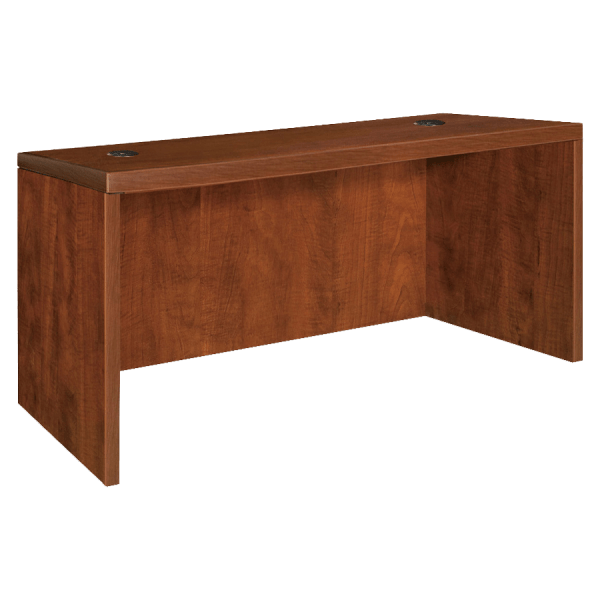 Lorell Essentials Series Rectangular Desk Shell, 47.3W x 29.5D x 29.5H, Cherry (LLR69903) | Quill