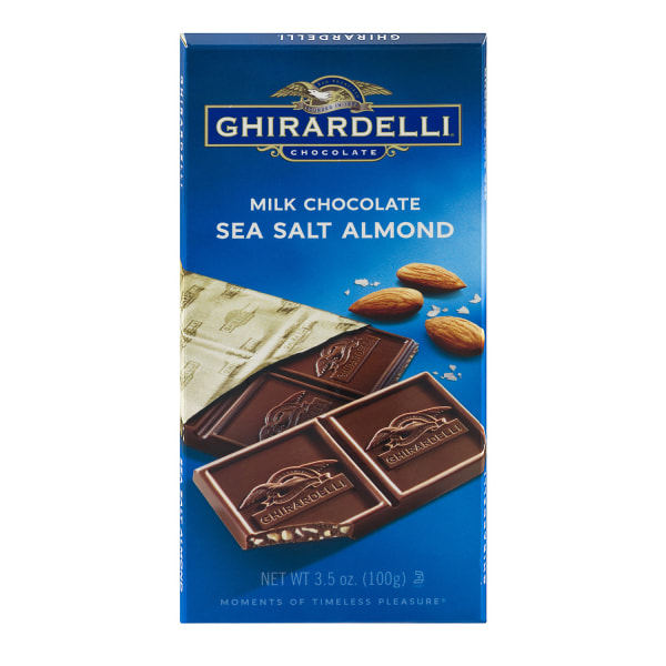 Ghirardelli Chocolate Bars Milk Chocolate And Sea Salt 35 Oz Pack Of 12 Bars