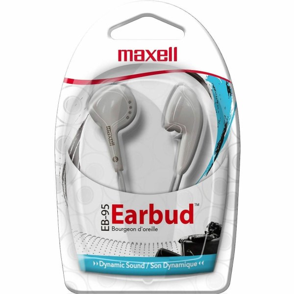 Maxell 190599 EB-95WH Wired Stereo Earbuds