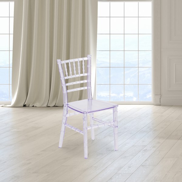 Flash Furniture Child's Party And Event Chiavari Chairs, Clear, Pack Of 10 Chairs