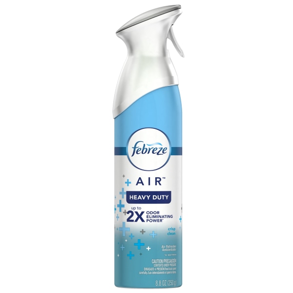 Febreze&reg; AIR Heavy-Duty Air Freshener Spray, Crisp Clean Scent, 8.8 Oz PGC96257EA