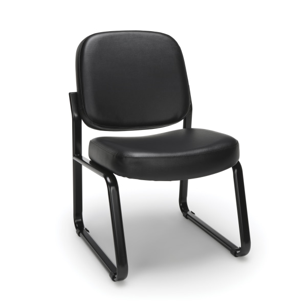 OFM Anti-Microbial Anti-Bacterial Reception Chair, Black -  405-VAM-606