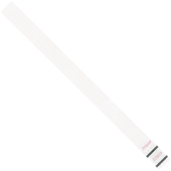 Office Depot Brand Tyvek Wristbands 34 x 10 White Case Of 500