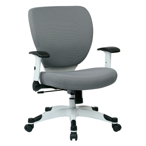 Office Star Space Seating Pulsar Ergonomic Mesh Mid-Back Managers Chair, Dove Steel