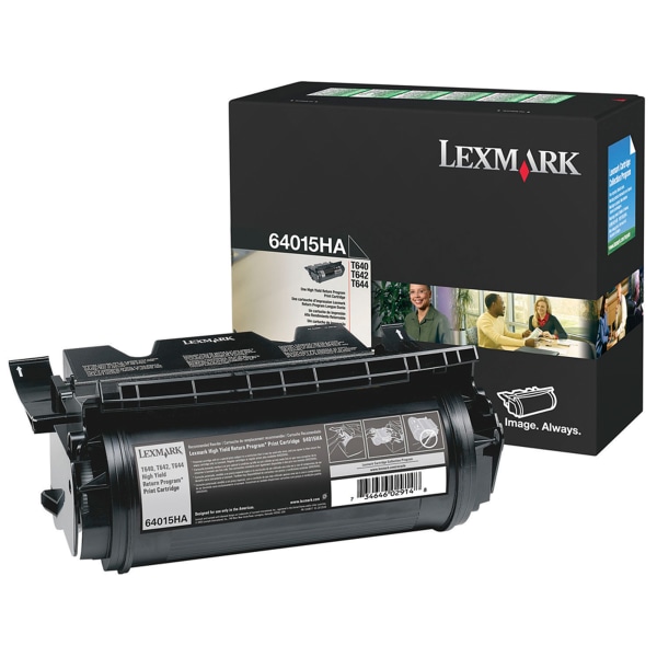 Lexmark&trade; 64015HA Return Program High-Yield Black Toner Cartridge LEX64015HA