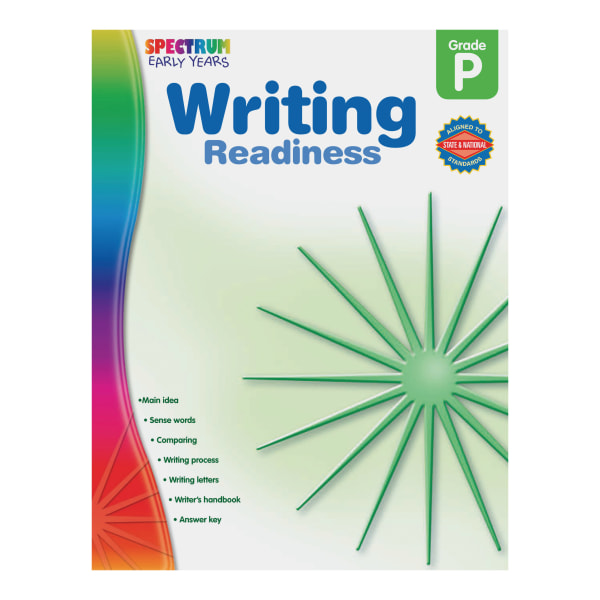 Spectrum Early Years Writing Readiness Workbook, Grade Pre-K