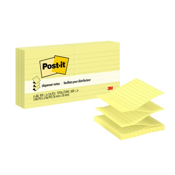 Photos - Notebook Post-it Pop Up Notes, 6 Pads, 3 in x 3 in, Clean Removal, School Supplies and Office Products, Sticky Notes for Vertical Sur 