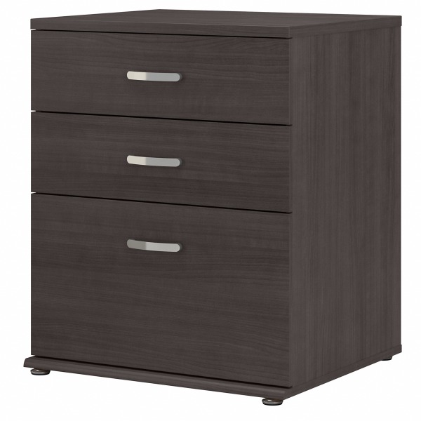 UPC 042976122324 product image for Bush® Business Furniture Universal Floor Storage Cabinet With Drawers, Storm Gra | upcitemdb.com