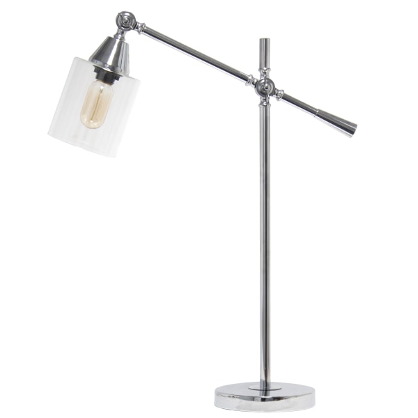 Photos - Desk Lamp Lalia Home Vertically Adjustable , 28"H, Clear Shade/Chrome Base LHD-2001-CH