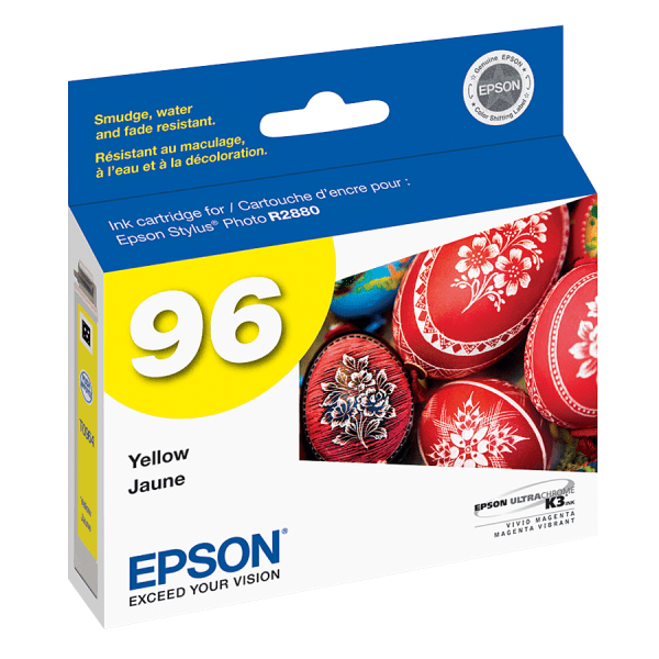 Epson 96 UltraChrome K3 Yellow Ink Cartridge, T096420