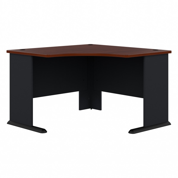 Bush Business Furniture Office Advantage 48""W Corner Desk, Hansen Cherry/Galaxy, Standard Delivery -  WC90466A