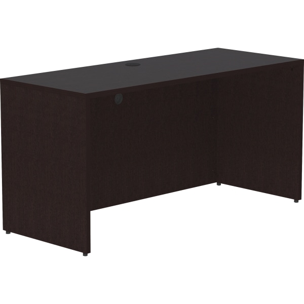 LLR18213 60 x 24 in. Essentials Espresso Laminate Credenza Shell, Espresso