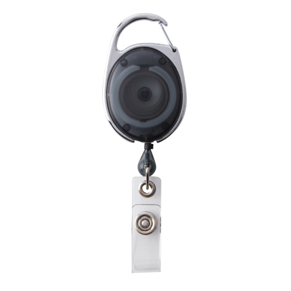 Office Depot Brand Carabiner Badge Reel 4 x 114 Smoke