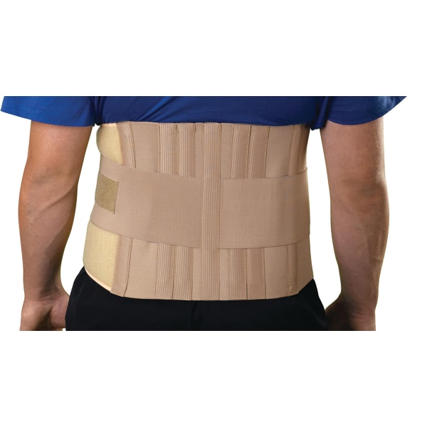 Universal Back Support, Elastic, 33 - 48", Beige
