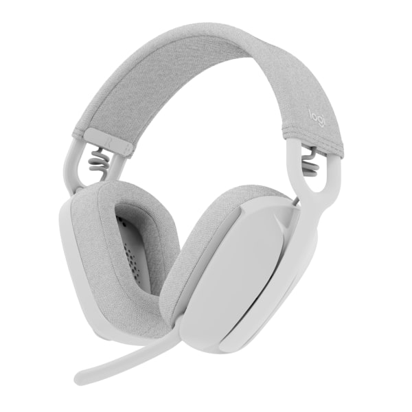 Logitech Zone Vibe 100 Wireless Over Ear Headphones Noise Canceling Microphone  Off White  981001257
