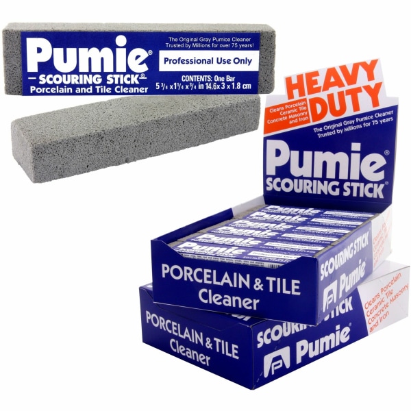 Pumie JAN-12 6.75 in. x 1.25 in. Scouring Stick - Gray (1 Dozen)