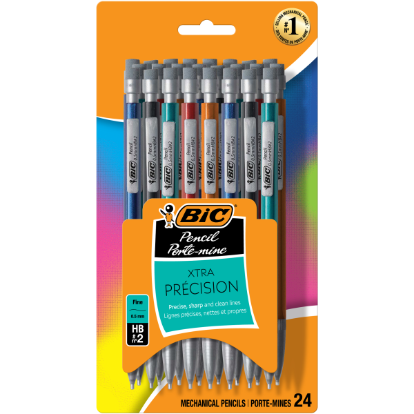 UPC 070330417557 product image for BIC Mechanical Pencils, Xtra Precision, Fine Point, 0.5 mm, Assorted Barrel Colo | upcitemdb.com